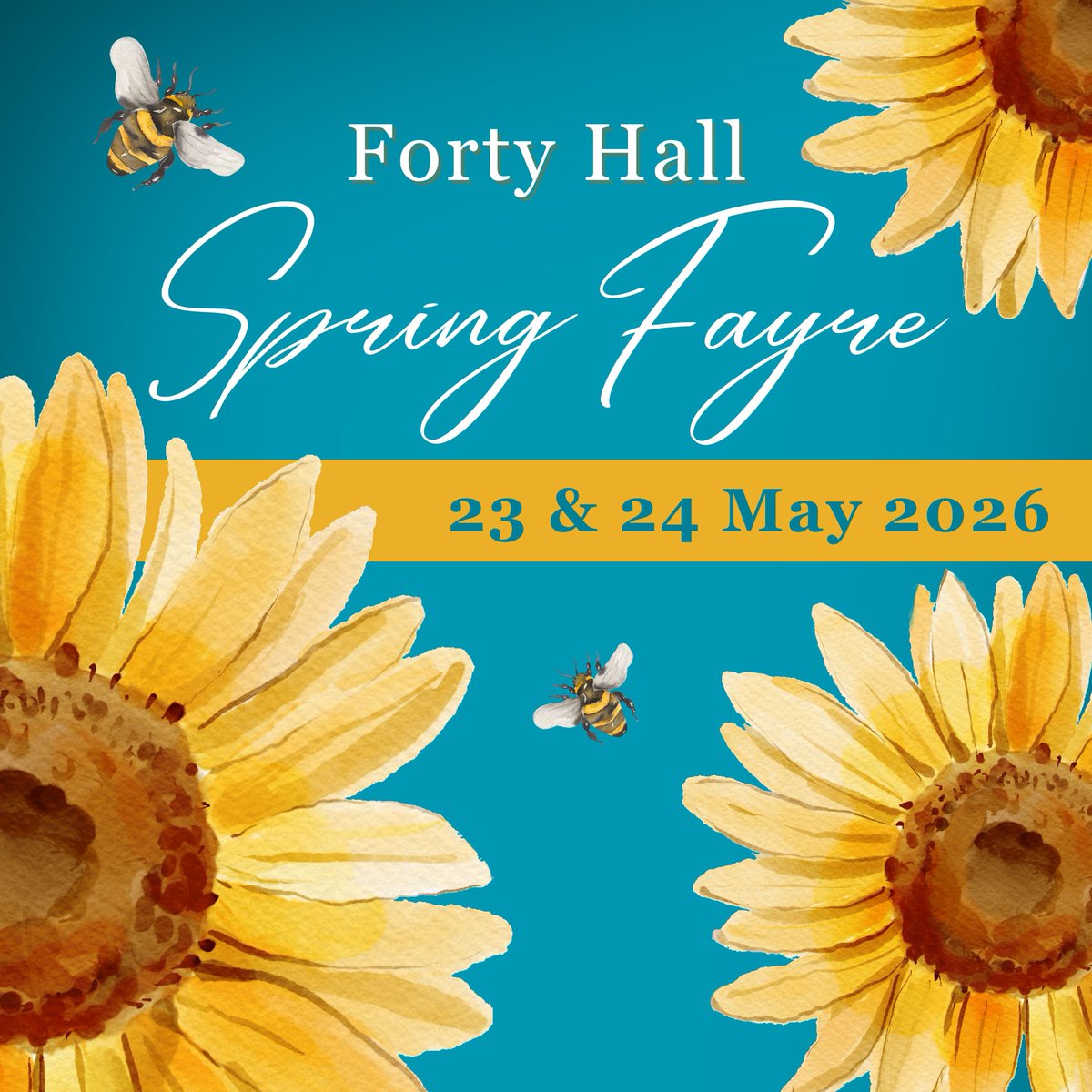Forty_Hall's tweet image. #FortyHall #SpringFayre is back!
Saturday 23rd &amp;amp; Sunday 24th May
Enjoy a day of #shopping, music &amp;amp; food in a beautiful historic setting.
See the website for more info &amp;amp; to get your tickets at the #earlybird price (if booked by 3rd May)- fortyhallestate.co.uk/whats-on/sprin… #Enfield #shoplocal
