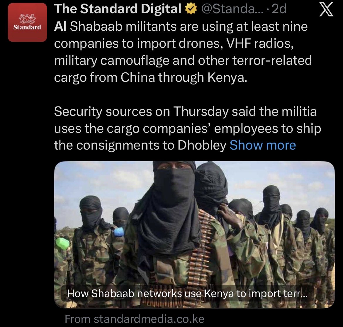 SuldanMohamed_'s tweet image. These militants hiding in their dugouts in #Jilib have another thing coming. No wonder they scrambling to buy new gear from rouge networks through #Kenya 🤣⤵️