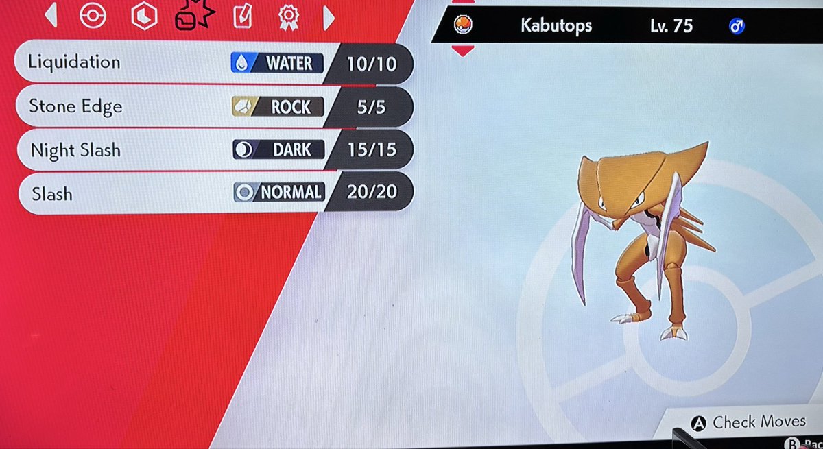 Fraggle_Drums's tweet image. #Kabutops #L75 #UltimatePokémonQuest #Pokemon