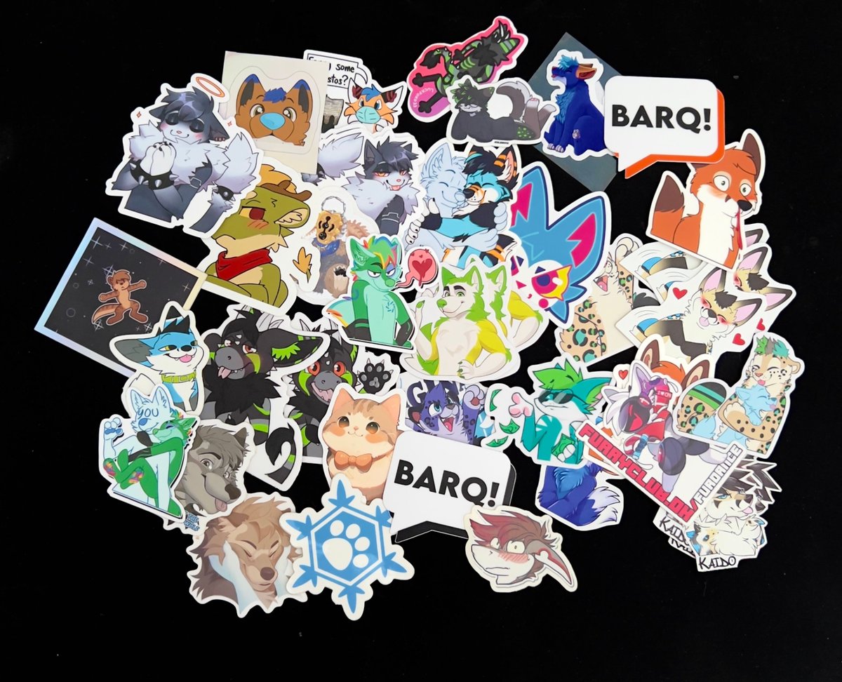 I love trading stickers, but what are you supposed to do with them all??? 

Truly a first world furry problem x3