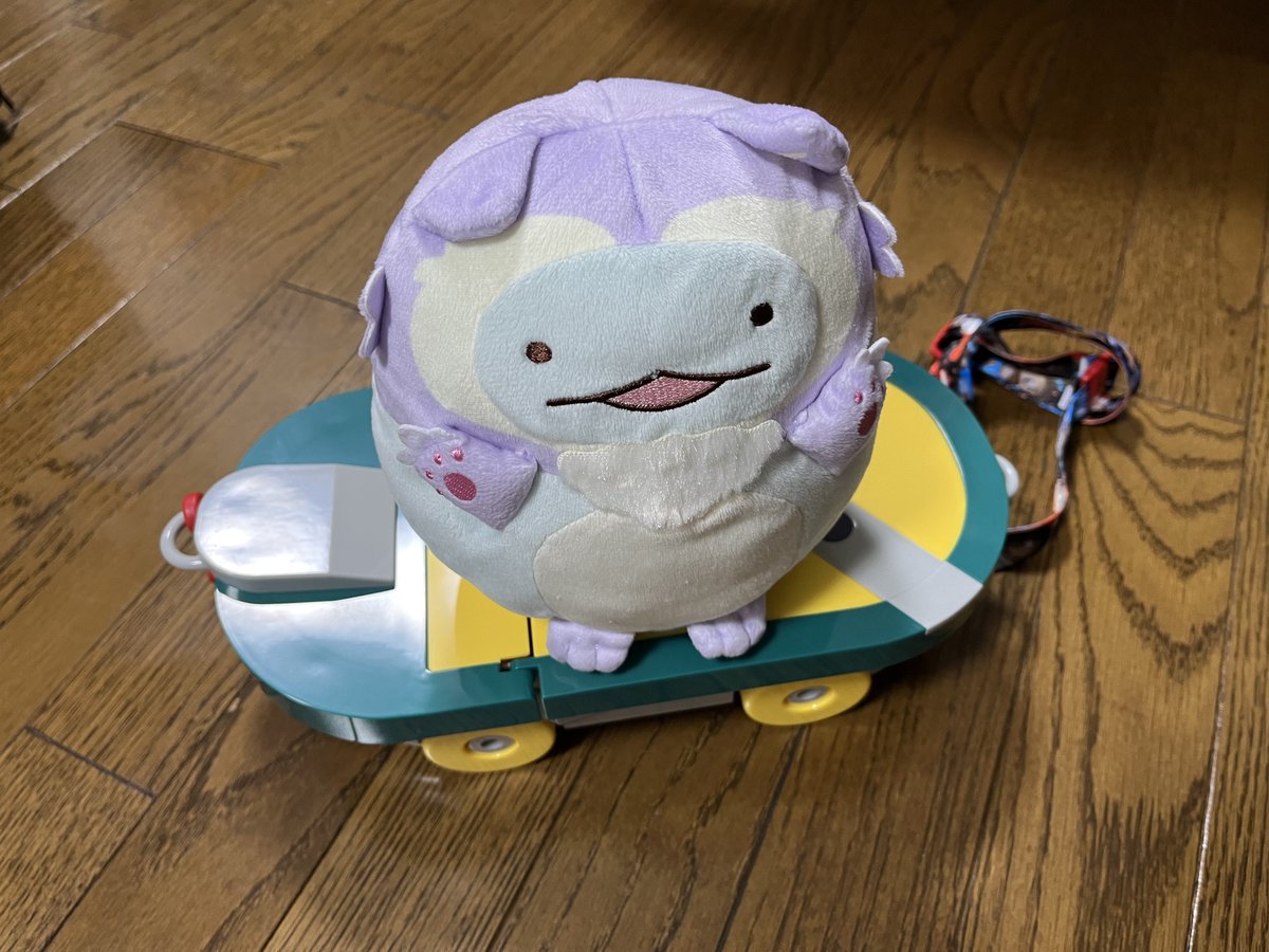 スケボーで爆走するとかげ