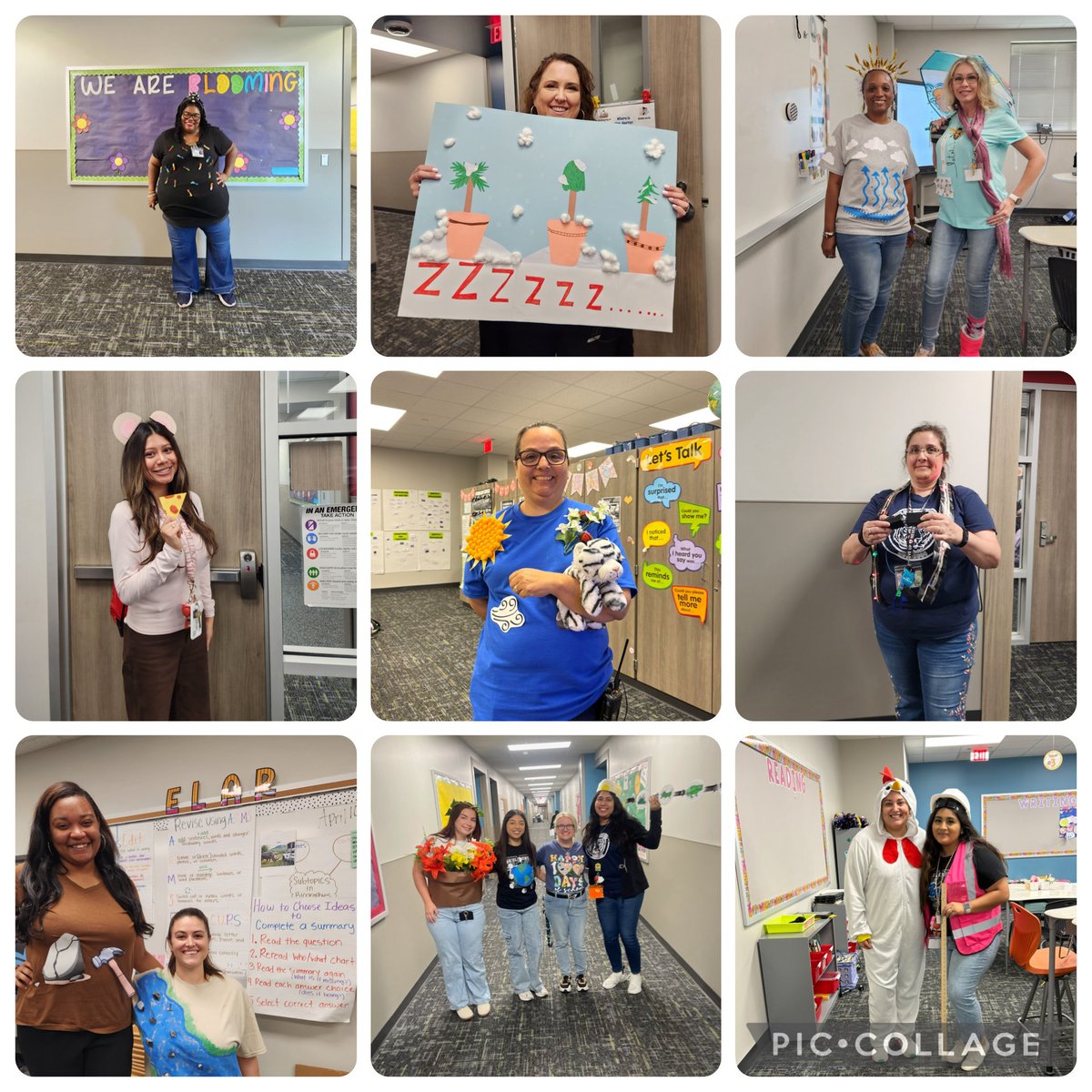 KirkElementary's tweet image. Staff dressed up as science vocabulary words to help our 5th graders prepare for the upcoming STAAR test.

El personal se disfrazó de palabras de vocabulario de ciencias para ayudar a nuestros estudiantes de 5.º grado a prepararse para el próximo examen STAAR.

#KirkCan