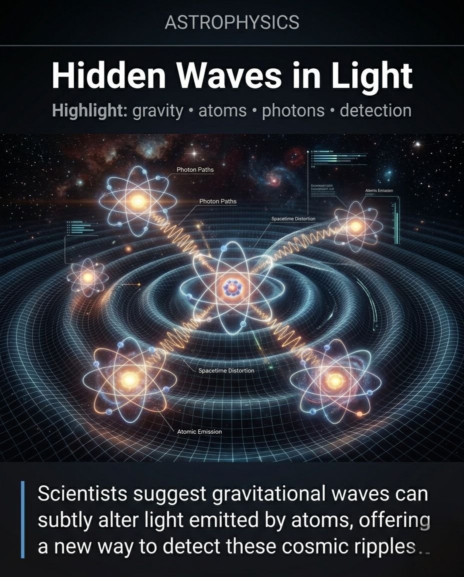 brief_america's tweet image. A new idea suggests gravitational waves can be detected through light emitted by atoms.
This could change how we observe the universe.
#Physics #Space #GravitationalWaves #ScienceNews #Research