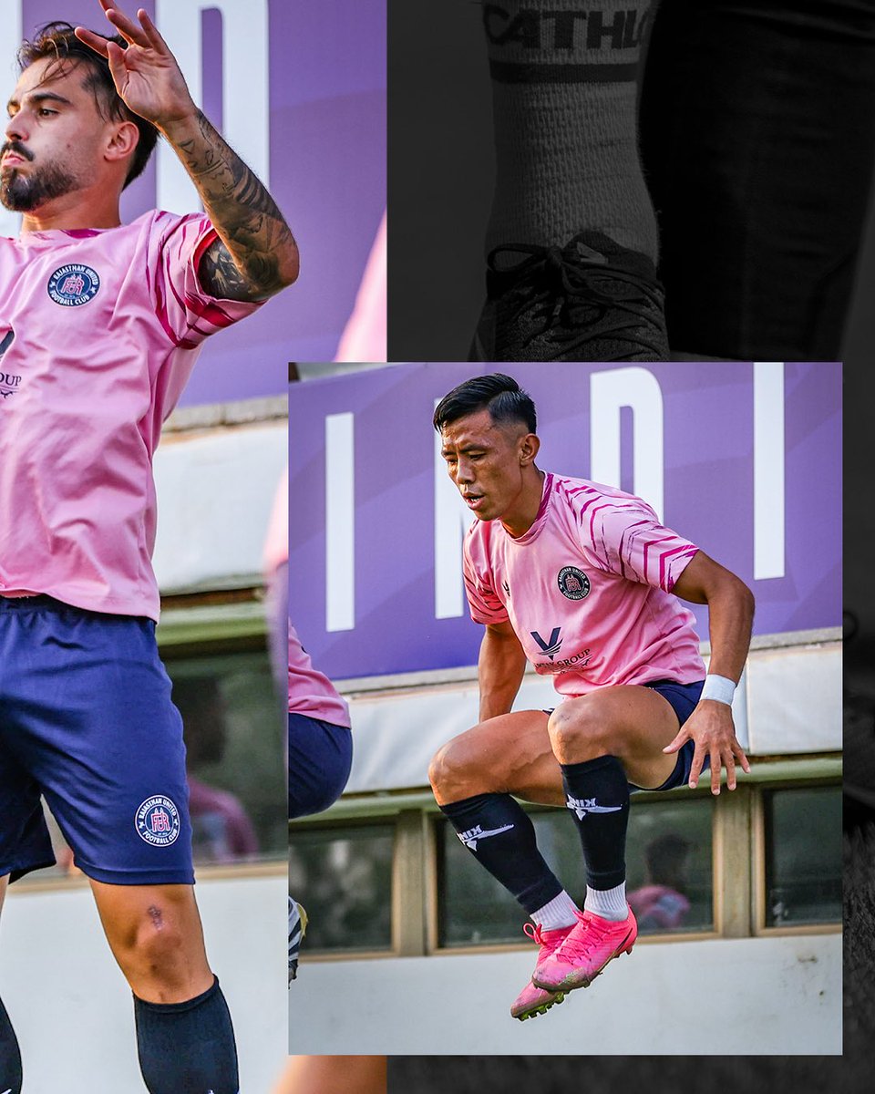 RajasthanUnited's tweet photo. Hamara talvaar pehle se taiyaar hai, bas antim sparsh dekar ise yudh mein le jaana hai.⚔️⚔️🔋

#𝐀𝐛𝐤𝐡𝐞𝐥𝐞𝐠𝐚𝐑𝐚𝐣𝐚𝐬𝐭𝐡𝐚𝐧

#RUFCIFL26 #DesertWarriors #RUFCvsSDFC #warmup https://t.co/KXQGz1Xo5r