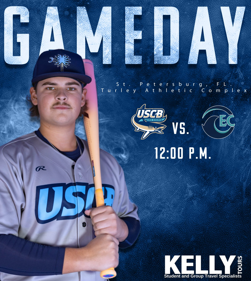 USCBAthletics's tweet photo. It's Gameday! @USCB_baseball  is on the road to close out the three game series at Eckerd College on Sunday with first pitch at noon! 
#FINSUP https://t.co/axsI58SW1k