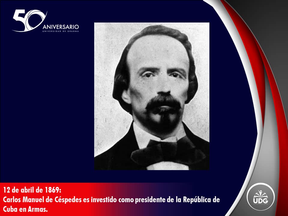 12 de abril 🏛️🔥
Carlos Manuel de Céspedes es investido como presidente de la República de Cuba en Armas (1869). El Padre de la Patria asume la máxima dirección de la lucha.
#50AñosFormandoFuturo #100AñosConFidel 🇨🇺⚔️