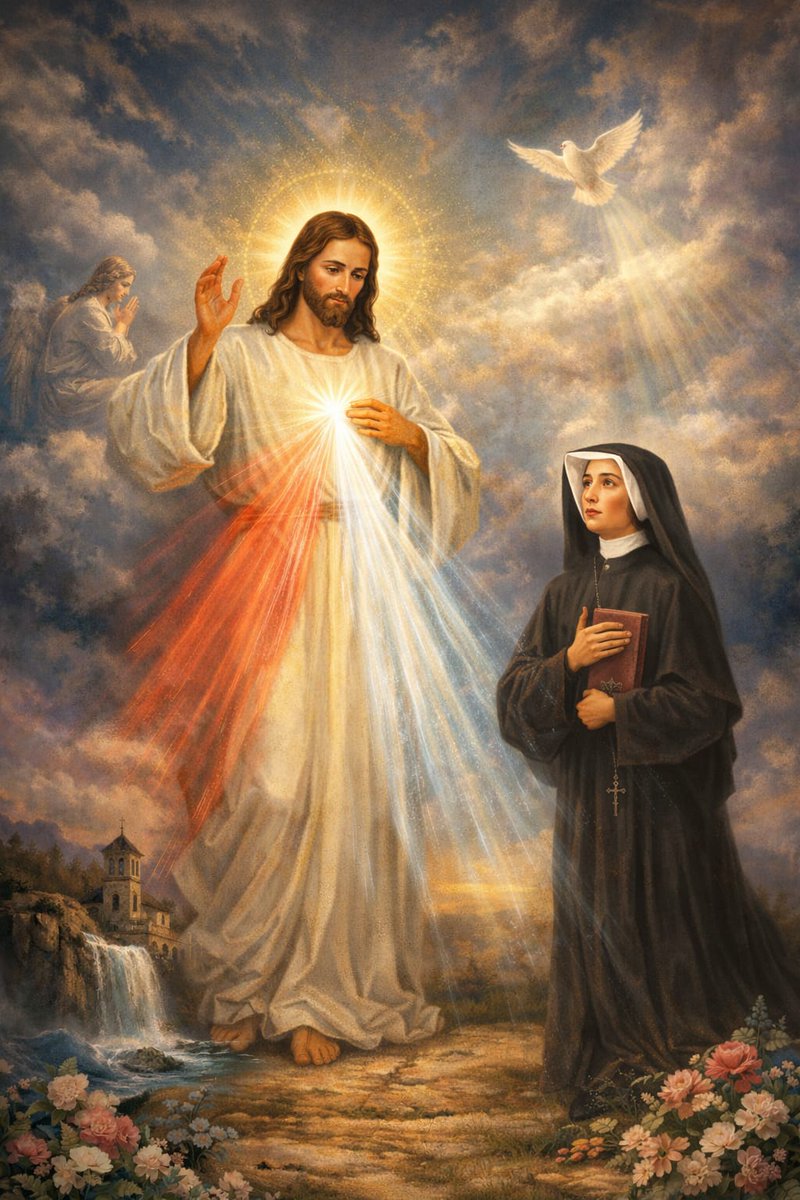 “Desidero concedere grazie inimmaginabili
alle anime che confidano nella Mia Misericordia.”

— Gesù a Santa Faustina 🤍✨
#DivinaMisericordia #Fede #Speranza