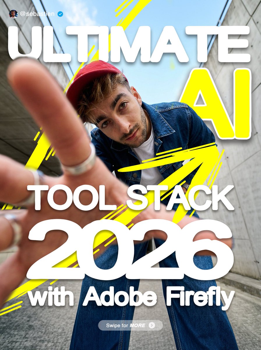 SebJefferies's tweet image. This is how creators should be using AI

Comment "PROMPT" for my list of prompts and tools!

With @AdobeFirefly you have the ultimate AI toolstack using top models like Nano Banana, Kling, Topaz and so much more! #Adobepartner #AItools #AIphoto #AdobeFirefly