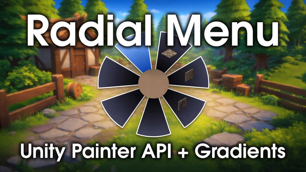 AdamMyhre1's tweet image. Building a radial menu in Unity using the Painter API, gradients in 6.3, and a bit of math to drive the whole thing.
#gamedev #indiedev #madewithunity #unity3d
youtu.be/gQ4U65pITTk