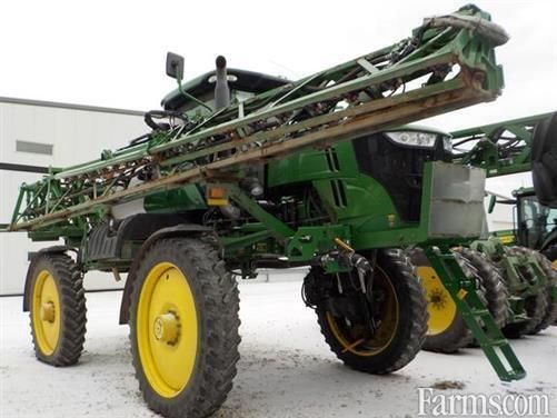 FarmsNews's tweet image. 2015 John Deere R4038 🔻

JD CommandView II Plus cab, front fill, 120 foot boom, stainless 1000 gallon tank, section control, hi flow pump with dual flow meter, and more.

usfarmer.com/chemical-and-f…

#ForSale