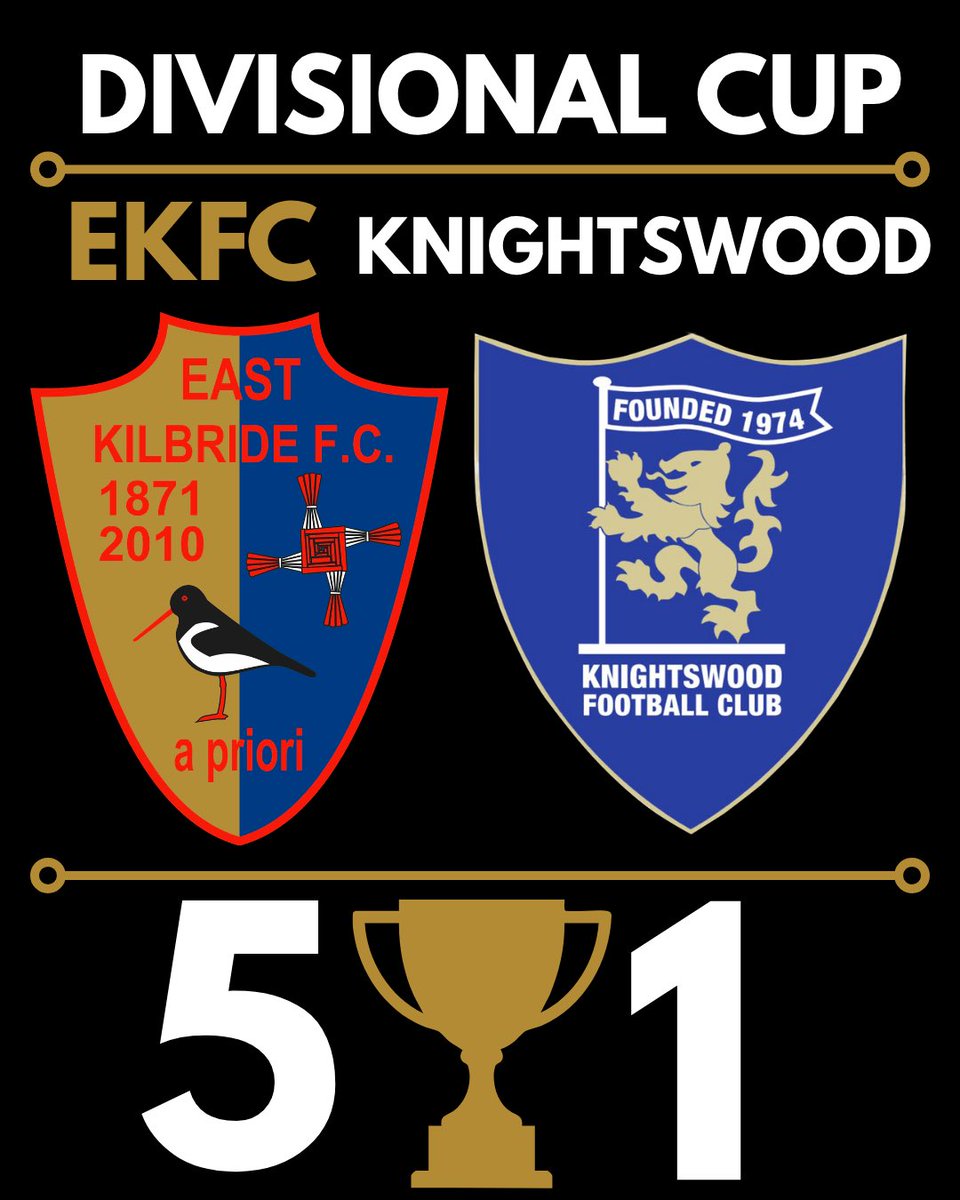 Ekfc08's tweet photo. The EKFC U18 continued their high scoring form in the Divisional Cup beating a well organised Knightswood side 5-1.

The Young Kilby have scored 16 goals in their last 3 Divisional Cup games, despite being drawn against competitive sides.

#EKFC #TheYoungKilby https://t.co/iNEXCWrh6h