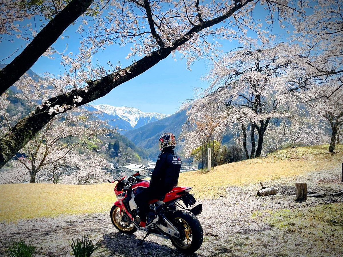 行く先に見えるアルプスの山々
やっぱり信州はいいですね🫡