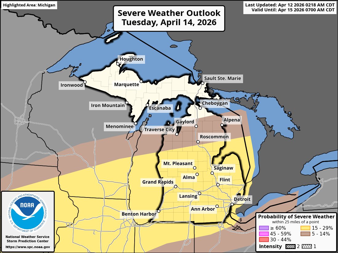 Surprised there is no CIG with this language from the SPC D3

"...rather volatile thermodynamic and kinematic environment will exist across portions of the region, and higher probabilities may be needed in subsequent outlooks depending on forecast trends and mesoscale details.”