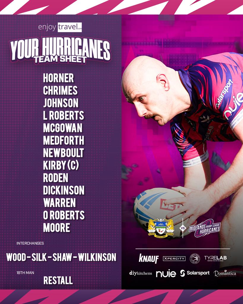 HurricanesRLFC's tweet image. 📝 Here are your Canes for this afternoon!

🔄 Ethan Newboult replaces the injured Lewis Else in the halves, whilst Owen Restall replaces Newboult as 18th man. 

#ASTORMISCOMING
