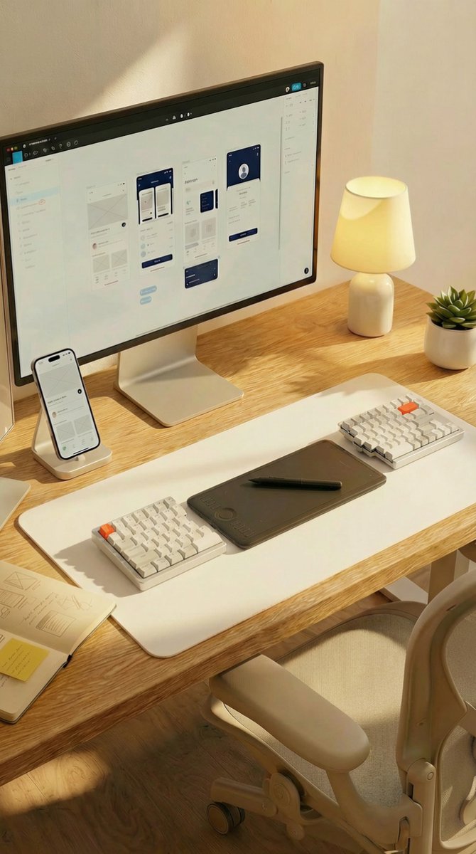NocFree's tweet photo. Been building a calm, clean desk setup?
NocFree & in white brings split comfort into a warm, modern workspace. Designed to feel as good as it looks.
#NocFree #SplitKeyboard #DeskSetup #TypingExperience #WorkFromHomeGear https://t.co/15C5PhbSbN