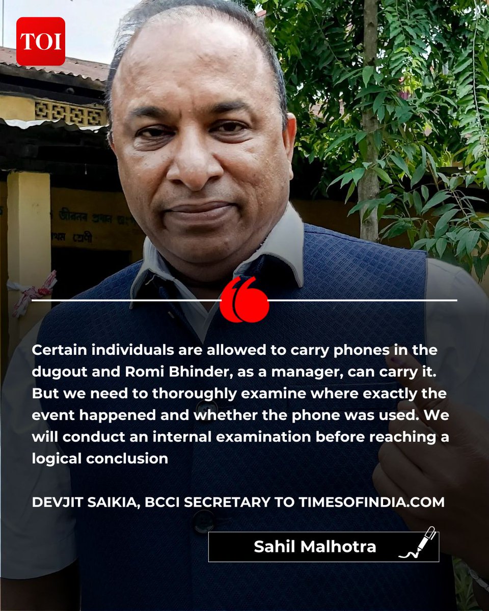 toisports's tweet image. #IPL2026 #RomiBhinder #RR

➡️BCCI to step in, IPL GC yet to act 
➡️Dugout access in doubt 
➡️Sanctions, fines, warnings possible  
➡️Even Vaibhav Sooryavanshi could be pulled up

FULL STORY: timesofindia.indiatimes.com/sports/cricket…

@Sahil_Malhotra1