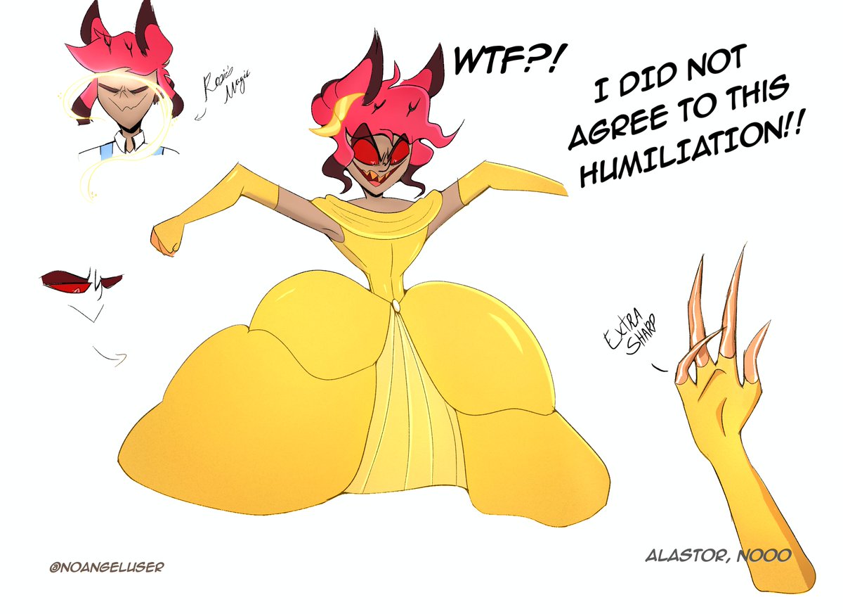I could not resist. Darian's animatic is just so freaking funny 🤣 

Come on, Al. Don't you feel even a little bonita— oh, never mind.

#HazbinHotelAlastor #HazbibHotel