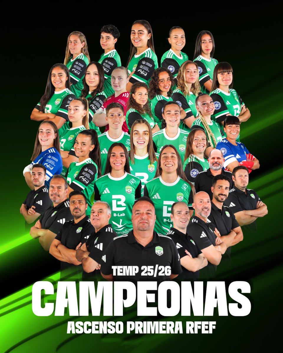 CAMPEONAS DE LIGA. SOMOS DE PRIMERA

El WAYBE-Sport Extremadura ya es campeón y consigue el ascenso a Primera

Un logro histórico construido desde el trabajo diario, el compromiso y unos valores que nos han guiado durante toda la temporada

Badajoz, Extremadura… ya estamos aquí