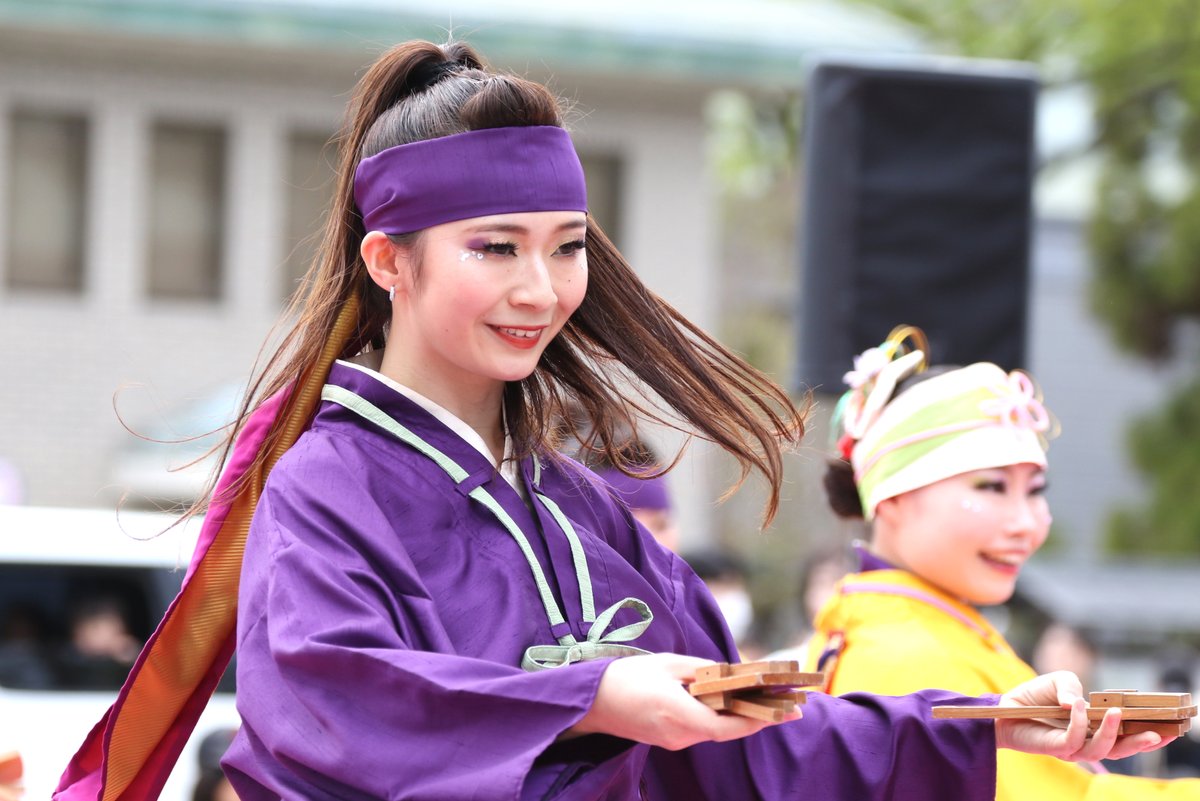 aaaa3696's tweet photo. 京都さくらよさこい
　銀杏連さん https://t.co/ef1JKVvUzo