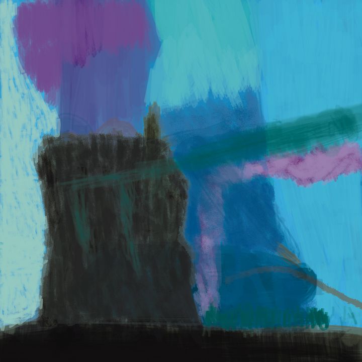 Art of the Day! "Abstract Blue Painting". Buy at: ArtPal.com/etienneentres?…