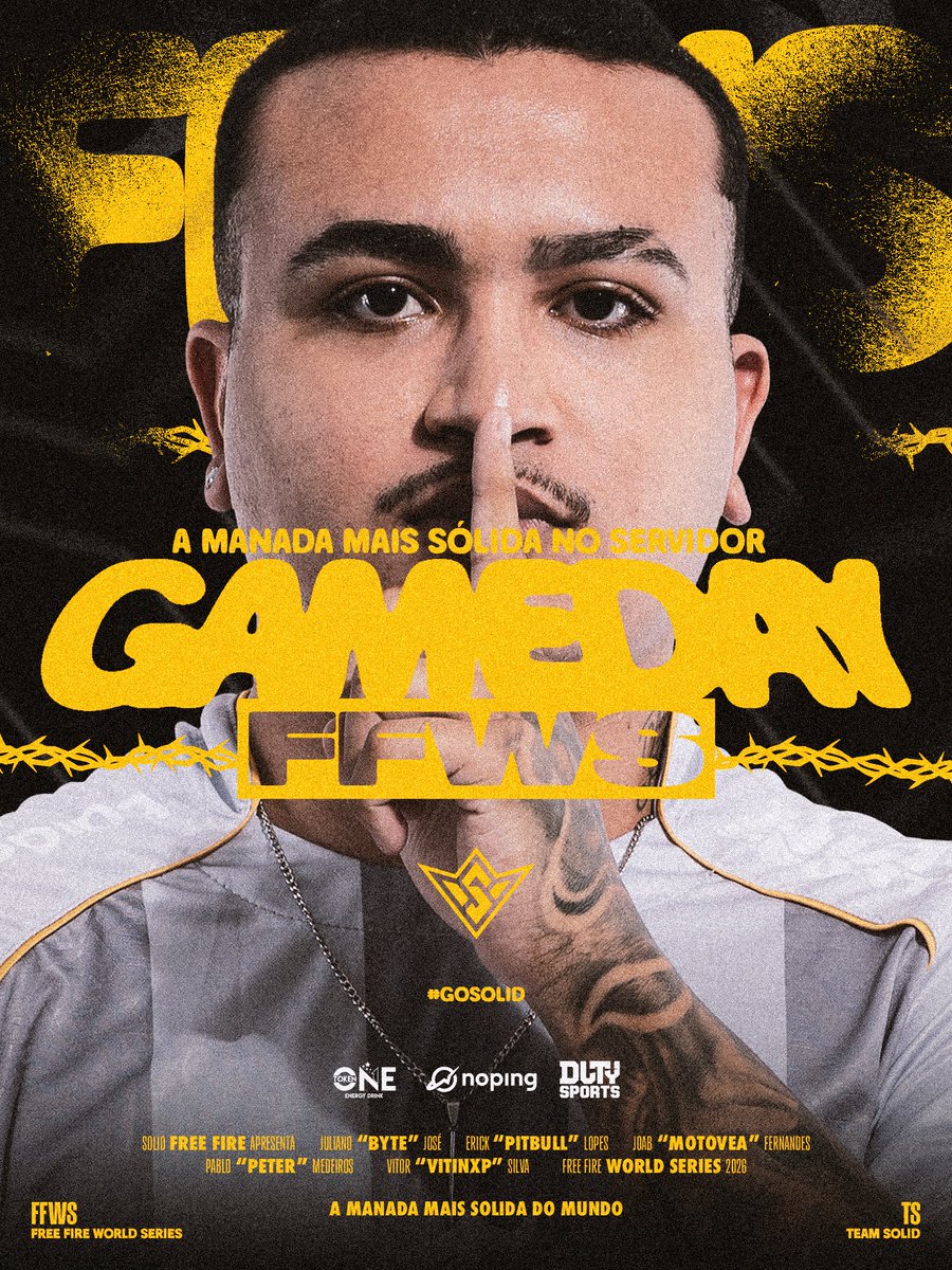 TeamSolid_of's tweet image. EM BUSCA DO TOPO!

Às 13h, contamos com a presença de vocês pela oitava rodada de #FFWS. Vamos fazer barulho, manada!

#goSOLID 🦏