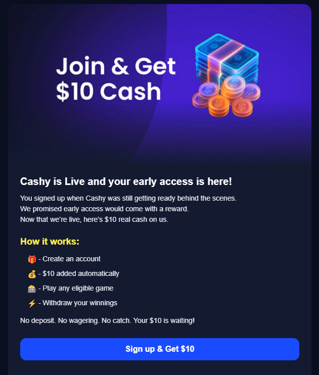 Tsuyosash's tweet photo. @sandjacks69 I'm also trying Cashy. I got $10 already by signing up their platform https://t.co/LjJSUtebUk
