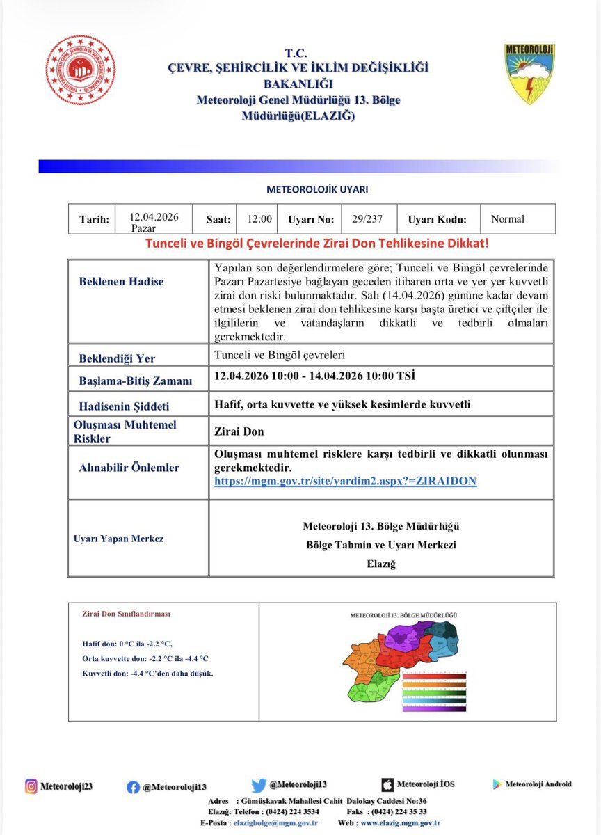 Bingöl İl Tarım ve Orman Müdürlüğü tweet media