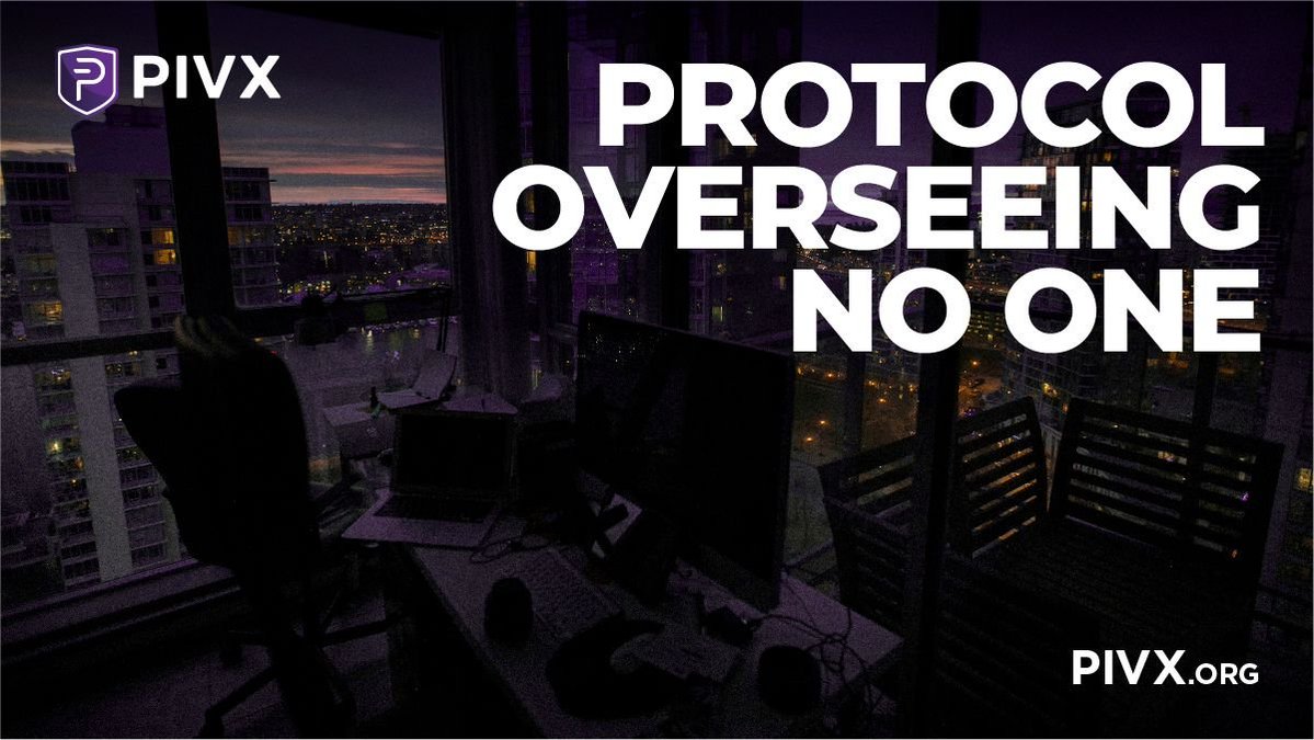 Protocol overseeing no one.

That's the core idea behind privacy-first crypto like #PIVX. No central authority. No gatekeepers. No one watching over your transactions. 🙈

In a world where surveillance is becoming the norm, true decentralization means taking control back.
Your