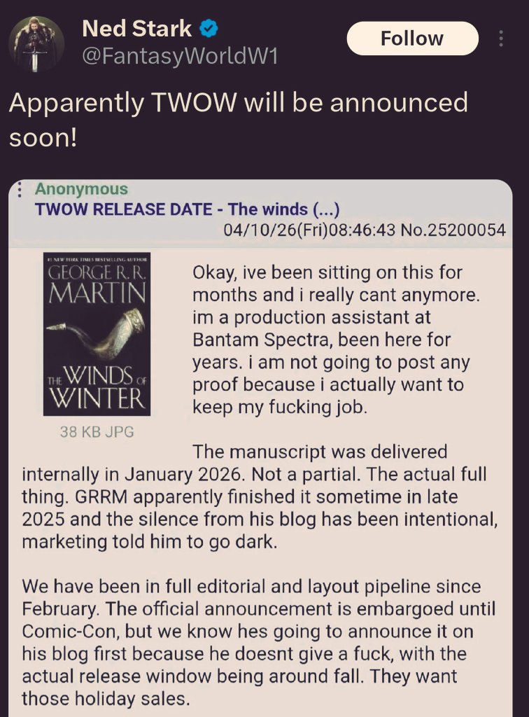 The cat... TOTALLY out of the bag tweet media