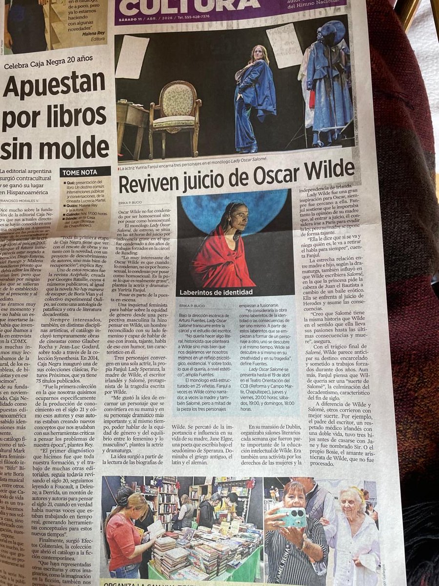 YuririaFanjul's tweet photo. Lady Óscar Salomé hasta el 7 de junio en teatros de la CDMX https://t.co/BLaIWCkiuO