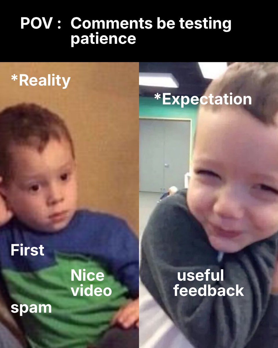 getyourcomments's tweet image. Stop posting content your audience do not want. Understand correctly and grow smartly.

Get a Free YouTube video Analysis: yourcomments.kit.com/72223f3081

#yourcomments #YouTubeCreators #YouTubeTips #YouTubeGrowth #YouTubeStrategy #YouTubeAlgorithm #YouTubeCommunity #YouTuberLife