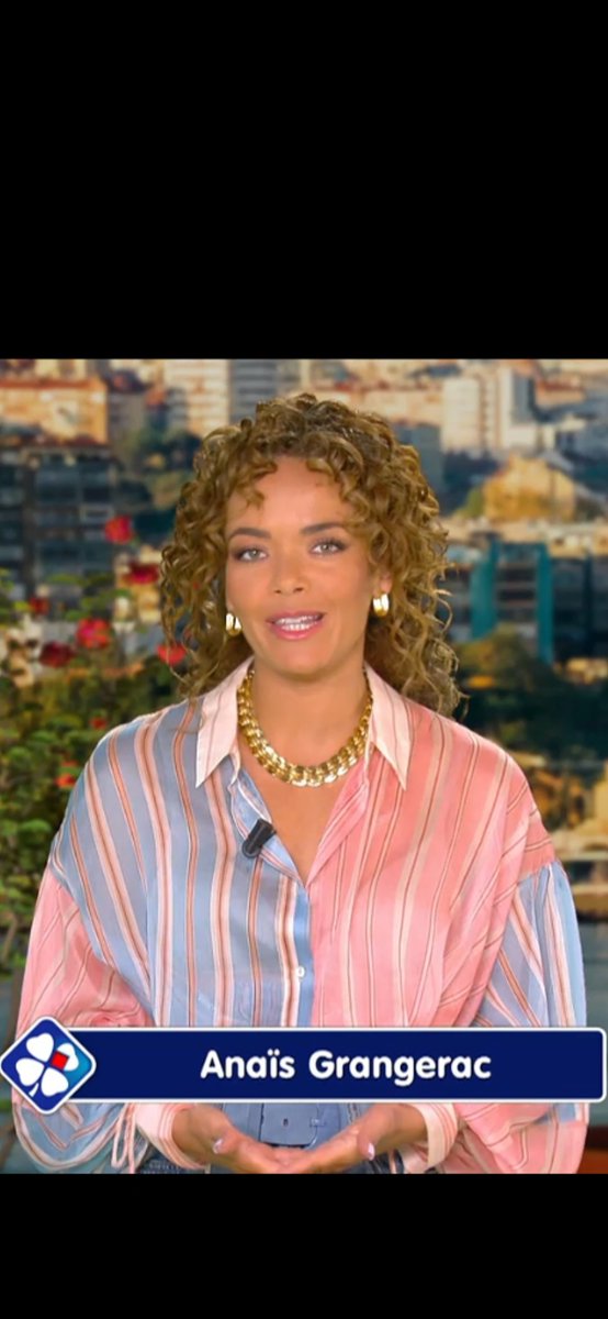 chemsier's tweet image. Anais Grangerac-10.04.2026

La sublime @Anaisgrangerac à la présentation du tirage de l'Euromillions ce vendredi. 
😍

#chemisier #blouse #satin #soie