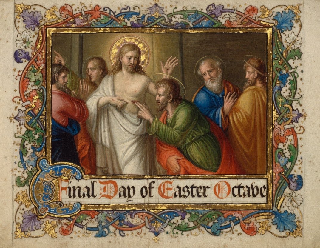 father_rmv's tweet image. In today’s holy Gospel according to St. John (20:19–31), we encounter our risen Lord Jesus appearing to His disciples on the evening of the first day of the week. Though the doors were locked for fear of the Jews, Jesus stood among them and declared, “Peace be with you.” He