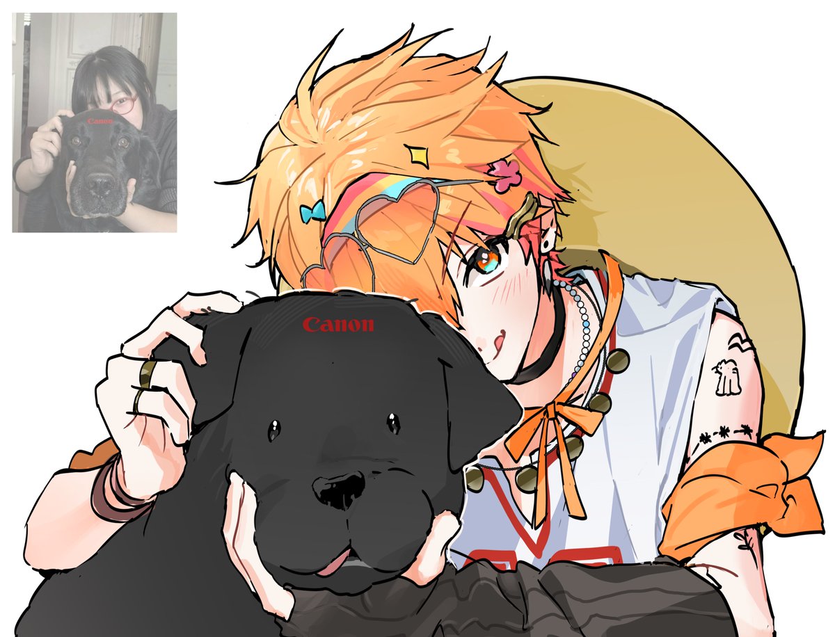 넘 기여운 사진있어서 따라그림