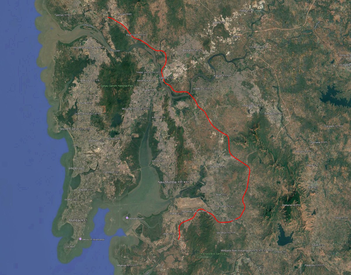 #MSRDC applied for EC for proposed Development of Multi Modal Corridor from Navghar to Chirner (near JNPT) in the State of Maharashtra with a length of 80 Kms.