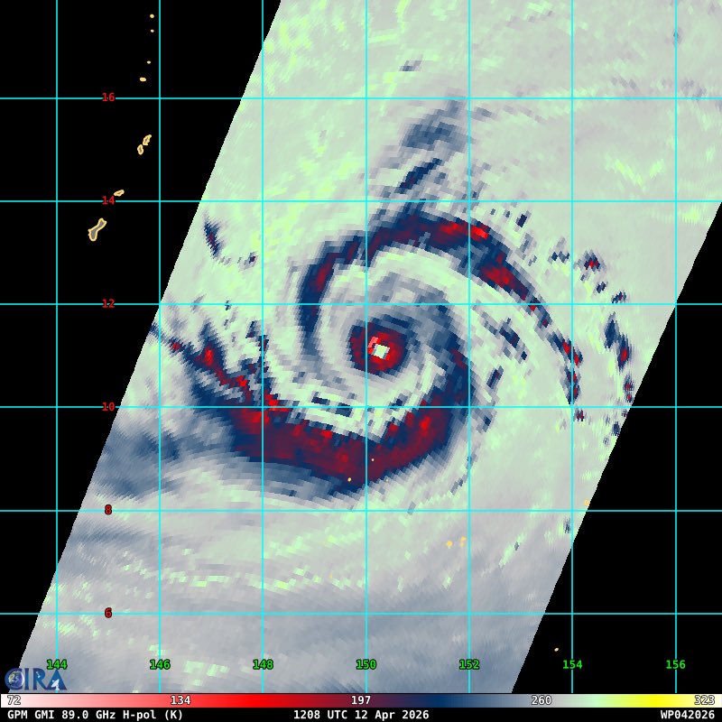 MichaelIgbino10's tweet photo. High resolution microwave imagery passed over Super Typhoon #Sinlaku

An intense, compact eyewall is surrounded by two larger spiral band structures with a large region of stratiform in between. Very picturesque. https://t.co/mF4F2D4bne