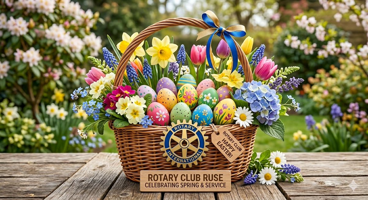 RotaryRuse's tweet photo. Ротари клуб Русе ви пожелава светли Великденски празници, изпълнени с надежда, вяра и топлина! Бъдете здрави! https://t.co/Hyqokt5bVf