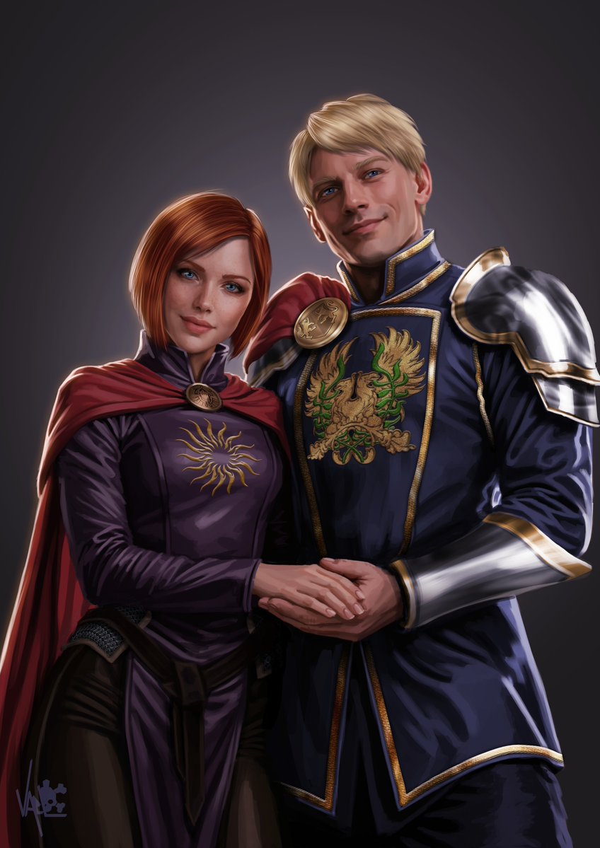 Vael_kyrie's tweet image. #Commission for @ ctyoro on insta 💜💙

#dragonage
#gameart #FantasyArt #fanart