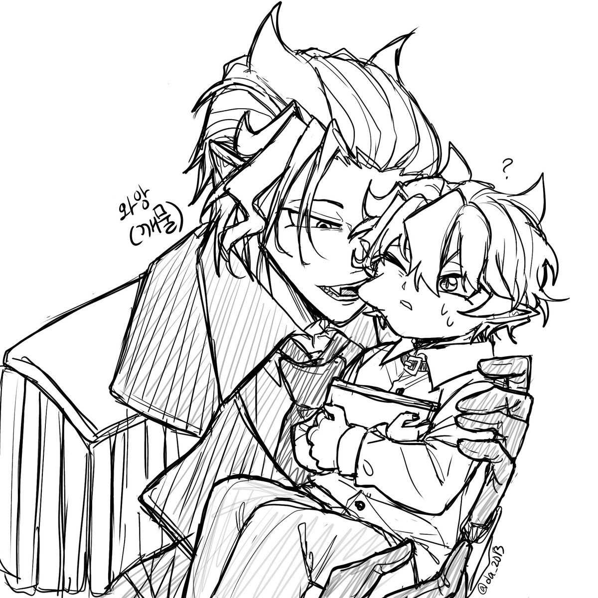 (낙서)
둘째 아들 볼살 먹방