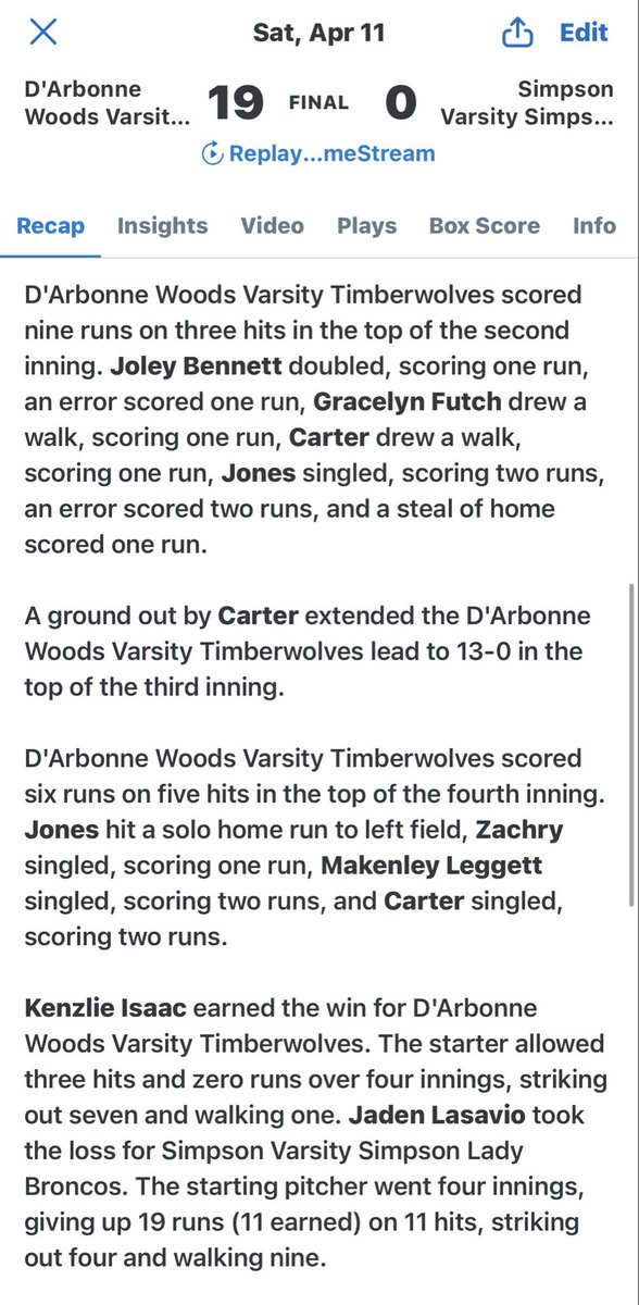 DWCS_SOFTBALL's tweet photo. https://t.co/xRfJ33Ybi1