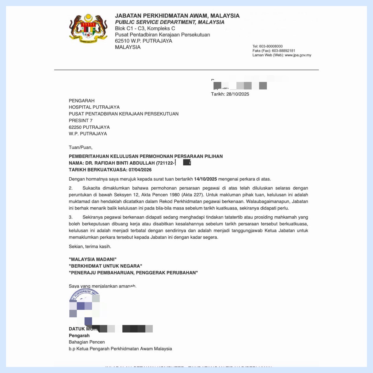 Dr Rafidah Abdullah tweet media