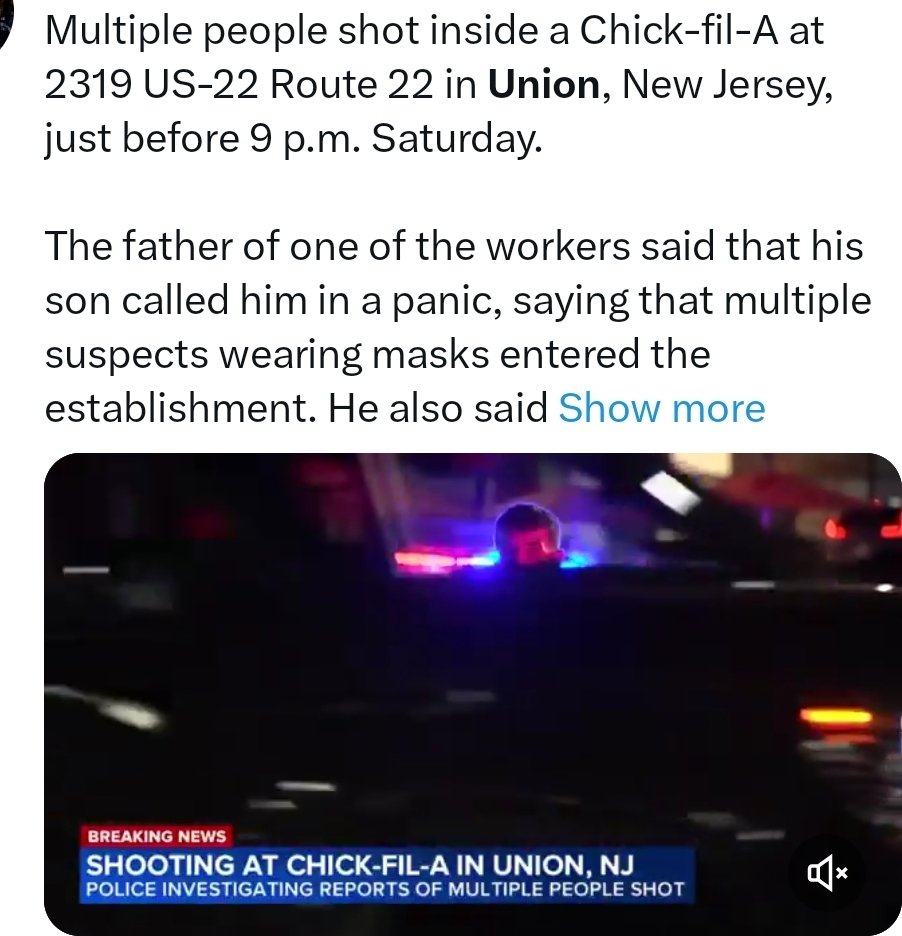 HeatherMc7Maga's tweet photo. If you are stupid enough to vote blue in New Jersey for far left extreme trash like @AnaliliaForNJ expect to see more shootings at family restaurants like @ChickfilA NJ voters must come out & vote for @HathawayForNJ11 Joe Hathaway must win #TurnNJRed don't give up #SaveAmerica https://t.co/oI5UG1wB4J