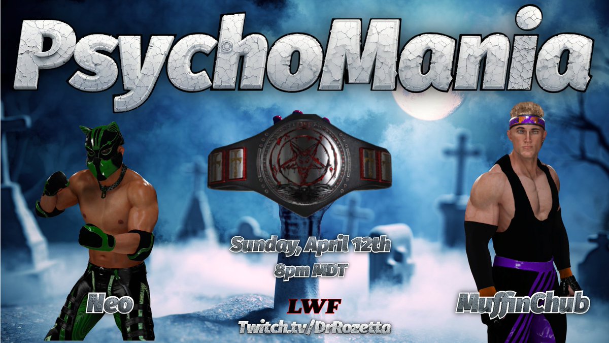 DrRozetta's tweet photo. Happy PsychoMania day my Lunatics! Here are just a few of our biggest matches scheduled for tonight. The outcomes will set us up for moving into #WWE2K26 so don't miss out! Starting at 8pm MDT tonight! Join us!
#T420G #LunaticFringe #LWF #Twitch https://t.co/at5ZokP7P7