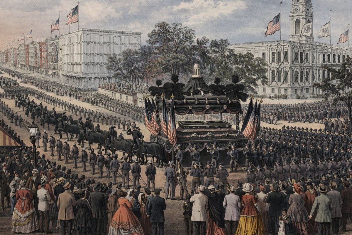 CWFlashback's tweet image. 161 years ago today. April 19 1865

Lincoln’s funeral services were held in Washington. Crowds filed past as bells tolled, and his body began its long journey to Springfield.

#CivilWar #OTD
