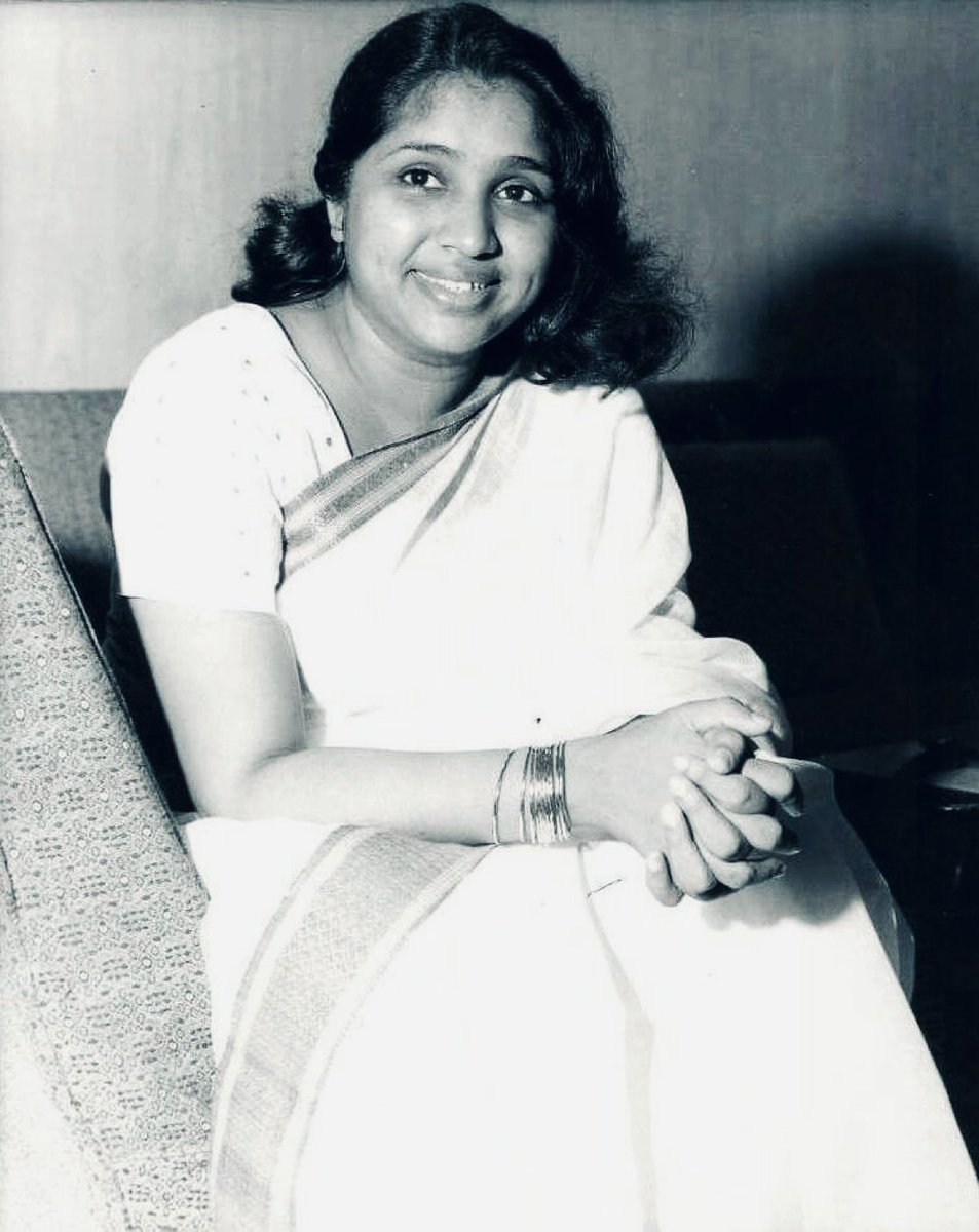 loveofcinemasf8's tweet photo. You won't find a human feeling for which there isn't at least one corresponding Asha Bhosle song. 

Her versatility stemmed from her ability to express different emotions to the fullest. The emotions she expressed felt real because she had lived those feelings at some point in time, over the course of her long, full life. Feelings of all kinds. The good ones as well as the bad ones.

She (along with other Mangeshkar siblings) faced severe hardship very early on in their life. At nearly every stage of her adult personal life, she had to battle storms, but she never allowed her pain and sorrow to sow bitterness. Rather, she internalized her god-given gift (her voice) and her art as therapy for her grief. Leaving behind a catalogue of immortal songs. 

Once while on tour, a reporter asked her about how she was able to breathe so much energy and life into her live performance, even in her 70s. She said she always tried to speak to her audience, to anyone facing a challenge, struggling with their lives; so when they leave the auditorium, she wanted them to leave happy, with their chests out and chins up, inspired to believe that they will pull through. They will overcome their troubles. She wanted to give them — hope. Asha Bhosle continued to perform live even after crossing 90.

Goodbye, Ashatai. Thank you for everything.