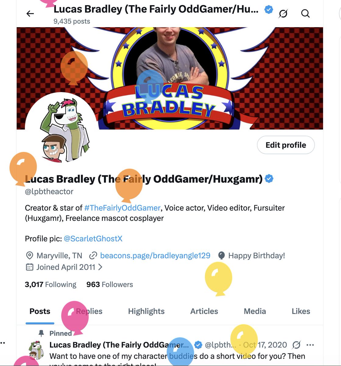 Lucas Bradley (The Fairly OddGamer/Huxgamr) tweet media