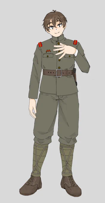 描く度に衣装が違う威柳くん。 顔もなんだか安定してない。