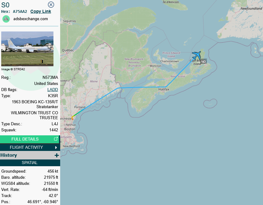 SirListenalot's tweet photo. Three seconds for you to read this, three hours of research for me to find out that #F15 #RETRO41 returned to Bangor ~1255z. 🙂 #RETRO42 continued with #SWB99. Now you tell me where Retro42 ended up... https://t.co/XLGvUuyrgm