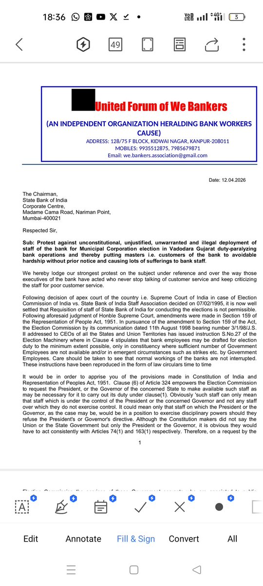 RTI & Legal Cell Webankers tweet media