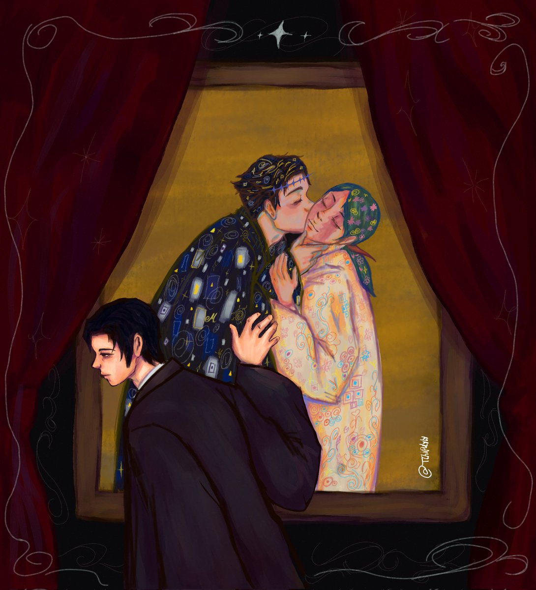 The cursed family 

(Headcanon: yuta gave Maki this painting as a gift for their 10th wedding anniversary)

#呪術廻戦 #yutamaki #ioriokkotsu